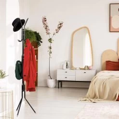 Relaxdays Garderobenständer 10035789, Mit 12 Haken, Metall, Schwarz -Haushaltsprodukte Geschäft ba849d11c0878f6a888ef27735c0ec78f0502236 garderobenstaender relaxdays 10035789