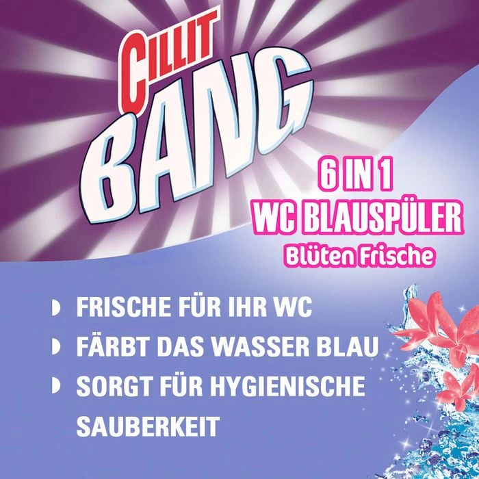 Cillit-Bang WC-Duftspüler Blue Wave 6 Blüten, Frische, Im Korb 3 Cillit-Bang WC-Duftspüler Blue Wave 6 Blüten, Frische, Im Korb - Image 3