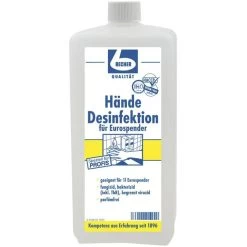 Dr.Becher Desinfektionsmittel 1462000, Alkoholisch, Hände-Schnelldesinfektion, Parfumfrei, 1 Liter