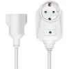 LogiLink Strom-Verlängerungskabel LPS275, 3m, Schutzkontakt, Durchgangsstecker, Weiß