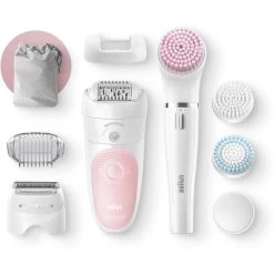 Braun Epilierer Silk-epil 5 Beauty-Set 5-895, 6in1, Mit 5 Extras, Wet&Dry, Weiß/rosa, Braun FaceSpa -Haushaltsprodukte Geschäft be992e0e5585cea010afd67b532a67765e026060 epilierer braun silk epil 5 beauty set 5 895 6in1