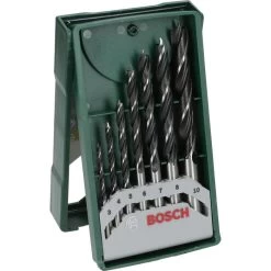 Bosch Bohrer Mini-X-Line, 2607019580, 7-teiliges Set, 3-10mm, Holzbohrer