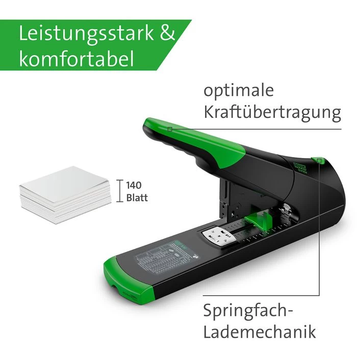 Novus Heftgerät B 50, Re+new, Blockhefter, Heftleistung 140 Blatt, Schwarz 3 Novus Heftgerät B 50, Re+new, Blockhefter, Heftleistung 140 Blatt, Schwarz - Image 3
