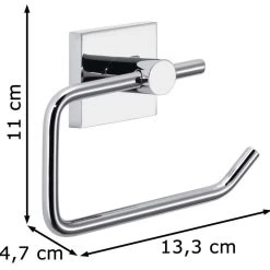 Tesa Toilettenpapierspender Ekkro, 40232, Ohne Bohren, Metall, Für 1 Kleinrolle, Silber -Haushaltsprodukte Geschäft c07e762dda4bf02e7083f252ff353a079c2b7d84 toilettenpapierspender tesa ekkro 40232