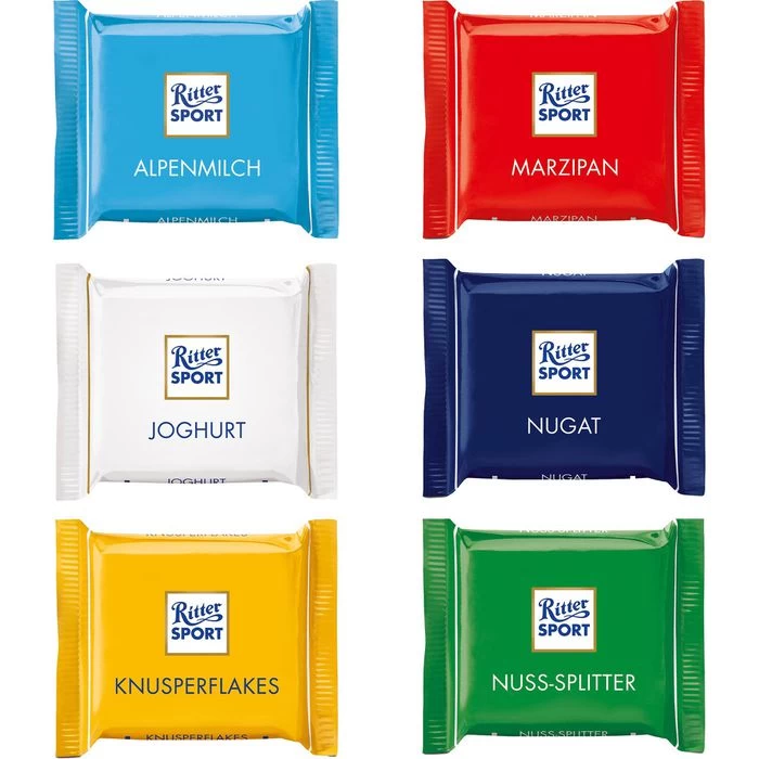 Ritter-Sport Minischokolade Mini Bunter Mix, 6 Sorten, 9 Stück, 150g 3 Ritter-Sport Minischokolade Mini Bunter Mix, 6 Sorten, 9 Stück, 150g - Image 3
