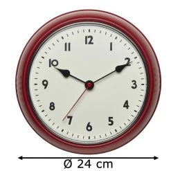 TFA Wanduhr 60.3541.05 Funkuhr, Ø 24 Cm, Metall, Rot -Haushaltsprodukte Geschäft c1d9e2f83f12958bcac80b0f7a5efc1bb811f932 wanduhr tfa 60.3541.05 funkuhr