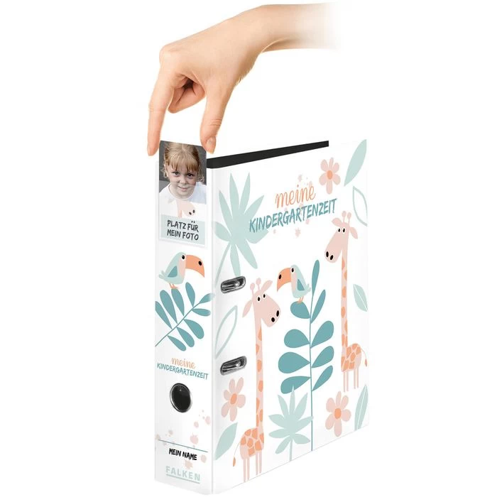 Falken Ordner 22001184 Meine Kindergartenzeit, A4, Karton, 8cm, Motiv Dschungel 3 Falken Ordner 22001184 Meine Kindergartenzeit, A4, Karton, 8cm, Motiv Dschungel - Image 3