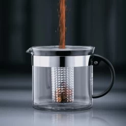 Bodum Tee-Kanne Bistro Nouveau 1875-01 Glas, Mit Kunststoff-Sieb, Schwarz, 1,0 L -Haushaltsprodukte Geschäft c585cac07d8b85273a1ece62b23f2fb4b8652944 tee kanne bodum bistro nouveau 1875 01 glas