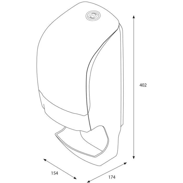 Katrin Toilettenpapierspender 92049, Schwarz, Mit Hülsenfänger, Kunststoff, Für 2 Kleinrollen 4 Katrin Toilettenpapierspender 92049, Schwarz, Mit Hülsenfänger, Kunststoff, Für 2 Kleinrollen - Image 4