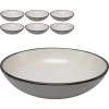 Van-Well Müslischale Campo White, Keramik, Weiß, 18,4cm, Set, 6 Stück