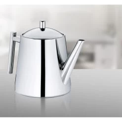 Kela Tee-Kanne Ancona 11355, Edelstahl, Mit Edelstahl-Sieb, Silber Glänzend, 0,9 L -Haushaltsprodukte Geschäft c799f58d0571bd329aeead7365e4d873f4f82646 tee kanne kela ancona 11355 edelstahl