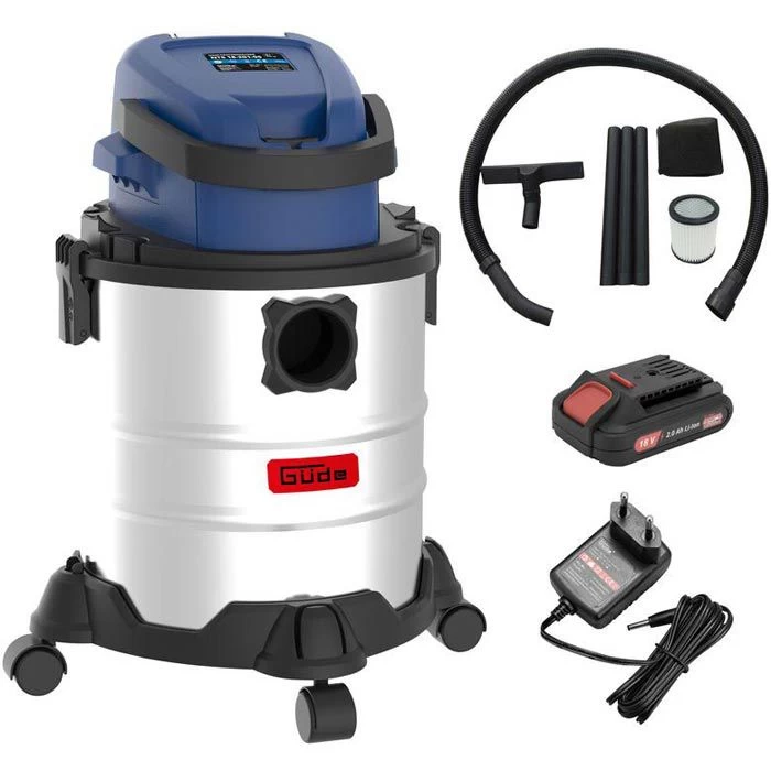 Güde Nass-Trockensauger NTS 18-201-05, 58582, 20 Liter, Akku 18V / 2Ah 1 Güde Nass-Trockensauger NTS 18-201-05, 58582, 20 Liter, Akku 18V / 2Ah