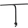 FeinTech Schreibtischlampe LTL00321, Tischklemme, Dimmbar, Schwarz
