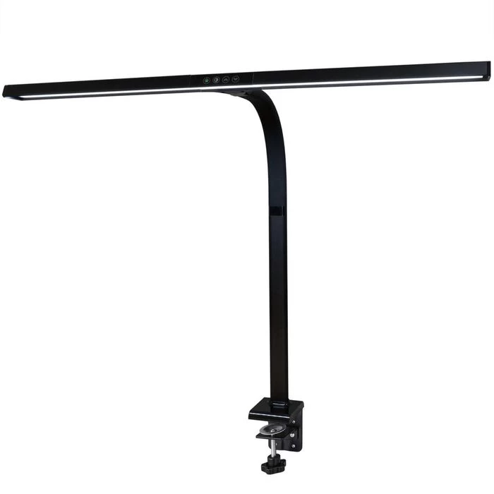 FeinTech Schreibtischlampe LTL00321, Tischklemme, Dimmbar, Schwarz 1 FeinTech Schreibtischlampe LTL00321, Tischklemme, Dimmbar, Schwarz