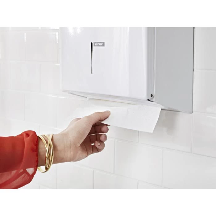 Katrin Classic 35588 Handy Pack, 2-lagig, Zick-Zack-Falz, 23 X 24,4 Cm, 4000 Stück, Papierhandtücher 2 Katrin Classic 35588 Handy Pack, 2-lagig, Zick-Zack-Falz, 23 X 24,4 Cm, 4000 Stück, Papierhandtücher - Image 2