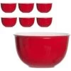Ritzenhoff&Breker Müslischale Doppio, Porzellan, Rot, 14cm, Set, 6 Stück