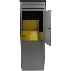 SafePost Briefkasten 901155 ScanPro EuroTrend No.1, Anthrazit/grau, Standbriefkasten 35,5 X100 X23,3cm