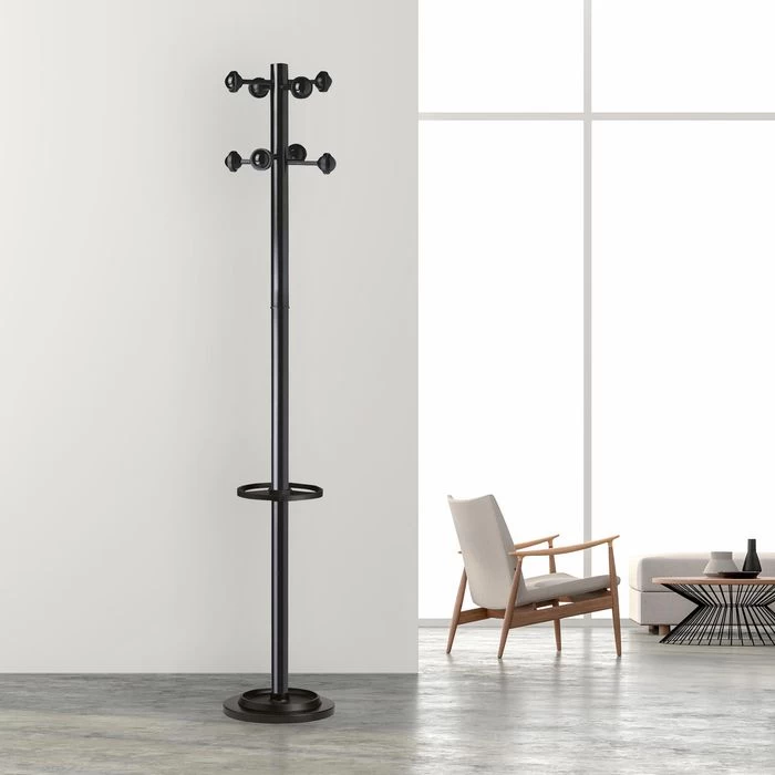 Unilux Garderobenständer Accueil 100340694, Mit 8 Haken, 175 X 34cm (HxØ), Metall, Schwarz 3 Unilux Garderobenständer Accueil 100340694, Mit 8 Haken, 175 X 34cm (HxØ), Metall, Schwarz - Image 3