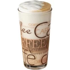 Van-Well Kaffeegläser Coffee Dekor, Latte Macchiato Gläser, 390ml, 12 Stück -Haushaltsprodukte Geschäft cbda98cb5bd551402af3900e8a48ccda6df7c9c8 kaffeeglaeser van well coffee dekor