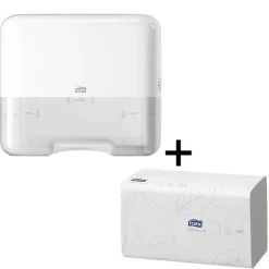 Tork Handtuchspender Mini Starter Pack 953101 H3, Elevation Mini, Kunststoff, Inkl. 250 Tücher