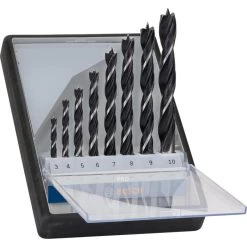 Bosch Bohrer Robust Line, 2607010533, Professional, 8-teiliges Set, 3-10mm, Holzbohrer