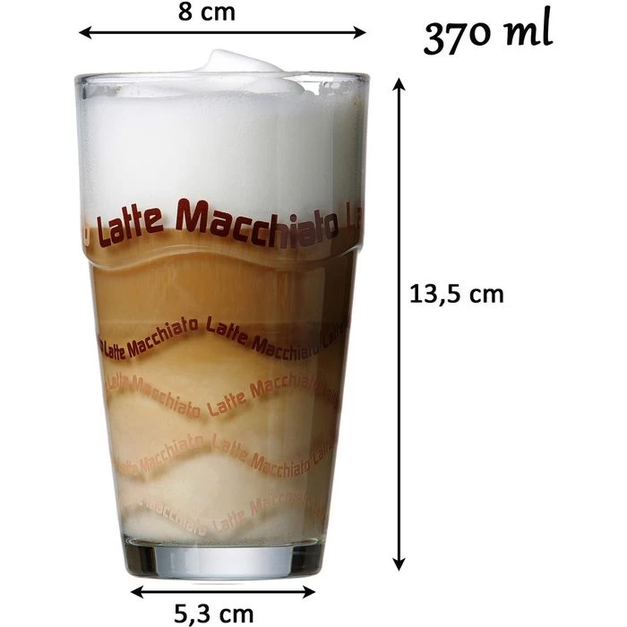 Ritzenhoff&Breker Kaffeegläser Latte Macchiato, Set Mit Löffel, 370ml, 8-teilig 2 Ritzenhoff&Breker Kaffeegläser Latte Macchiato, Set Mit Löffel, 370ml, 8-teilig - Image 2