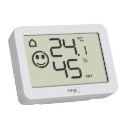 TFA Thermo-Hygrometer 30.5055.02, Innen, Digital, Weiß