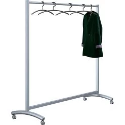 Kerkmann Garderobenständer Event, 6030, Mit Rollen, Metall, Silber