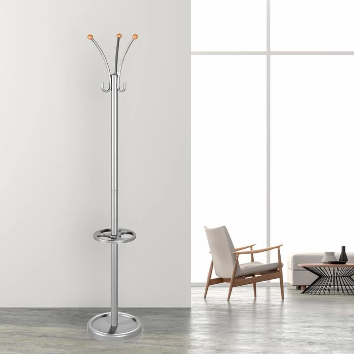 Kerkmann Garderobenständer Nina, 6095, Mit 6 Haken, Metall, Silber 5 Kerkmann Garderobenständer Nina, 6095, Mit 6 Haken, Metall, Silber - Image 5