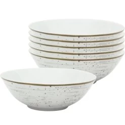 Van-Well Müslischale Pur Grau, Porzellan, Grau / Weiß, 18,5cm, Set, 6 Stück -Haushaltsprodukte Geschäft d2d283c525d883a4c86e29db1db1b01be7979420 mueslischale van well pur