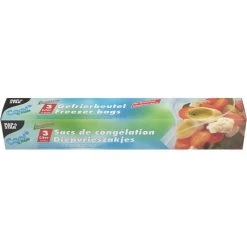 Papstar Gefrierbeutel 14194 QuickSnap, 3 Liter, Mit Schnellverschluss, 27 X 28cm, 15 Stück