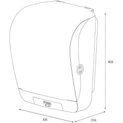 Katrin Handtuchspender Inclusive, 90045, Kunststoff, Für 800 Falthandtücher, Weiß -Haushaltsprodukte Geschäft d4cd9f6b3d3809906c77d2b0bbce5b9dce83d7e9 handtuchspender katrin inclusive 90045