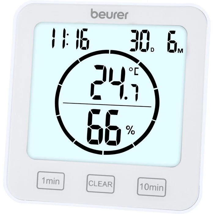 Beurer Thermo-Hygrometer HM 22 67804 Innen, Digital, Timer 1 Beurer Thermo-Hygrometer HM 22 67804 Innen, Digital, Timer