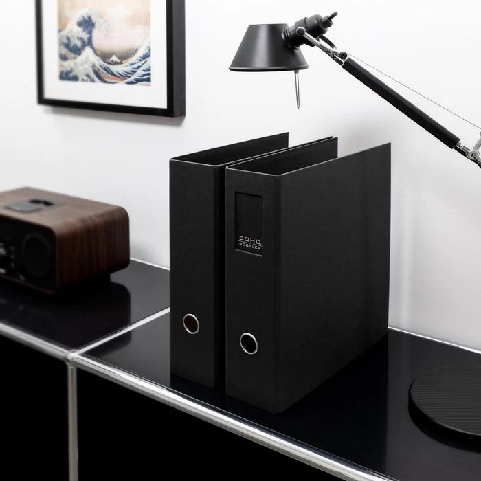 Rössler-Papier Ordner 1317452709 S.O.H.O., Karton, A4, 8,5cm, Schwarz, Mit Rückenschild 5 Rössler-Papier Ordner 1317452709 S.O.H.O., Karton, A4, 8,5cm, Schwarz, Mit Rückenschild - Image 5