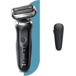 Braun Elektrorasierer Series 7 70-N1000s, Schwarz, Für Männer, Wet & Dry, Mit Reise-Etui