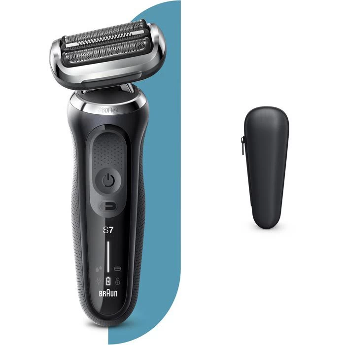 Braun Elektrorasierer Series 7 70-N1000s, Schwarz, Für Männer, Wet & Dry, Mit Reise-Etui 1 Braun Elektrorasierer Series 7 70-N1000s, Schwarz, Für Männer, Wet & Dry, Mit Reise-Etui
