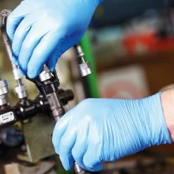 Franz-Mensch Einmalhandschuhe Safe Light, 2705, Nitril, Puderfrei, Blau, 100 Stück, Größe M -Haushaltsprodukte Geschäft d71d4a47840542a00234f6179ac8192a30045215 einmalhandschuhe franz mensch safe light 2705