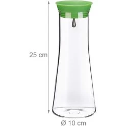 Relaxdays Karaffe 10023434 Zylindrisch, Mit Deckel, 1 Liter -Haushaltsprodukte Geschäft d758cb10eac210910f852ba0fda142c603c33797 karaffe relaxdays 10023434 zylindrisch