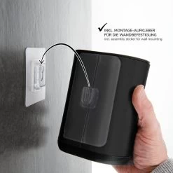 Bremermann WC-Bürste WC-Garnitur Barbena, Schwarz, Bürstenhalter Aus Edelstahl, Zur Wandmontage -Haushaltsprodukte Geschäft d7642a5ba771e575eefe5b3cd211a3a23fa4b4e0 wc buerste bremermann wc garnitur barbena schwarz