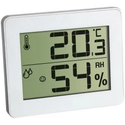 TFA Thermometer 30.5027.02 Innen, Digital, Mit Hygrometer, Weiß