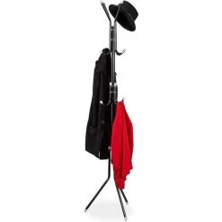 Relaxdays Garderobenständer 10035789, Mit 12 Haken, Metall, Schwarz -Haushaltsprodukte Geschäft da973fd02bf360d8ca3b68a0488f769b2929ff81 garderobenstaender relaxdays 10035789