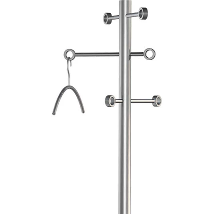 Kerkmann Garderobenständer Easy, 6114, Mit 6 Haken, Edelstahl, Silber 3 Kerkmann Garderobenständer Easy, 6114, Mit 6 Haken, Edelstahl, Silber - Image 3