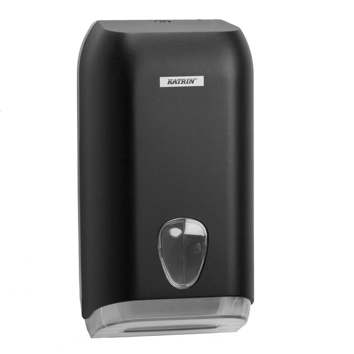 Katrin Toilettenpapierspender Inclusive 92605, Kunststoff, Zur Einzelblattentnahme, Schwarz 1 Katrin Toilettenpapierspender Inclusive 92605, Kunststoff, Zur Einzelblattentnahme, Schwarz