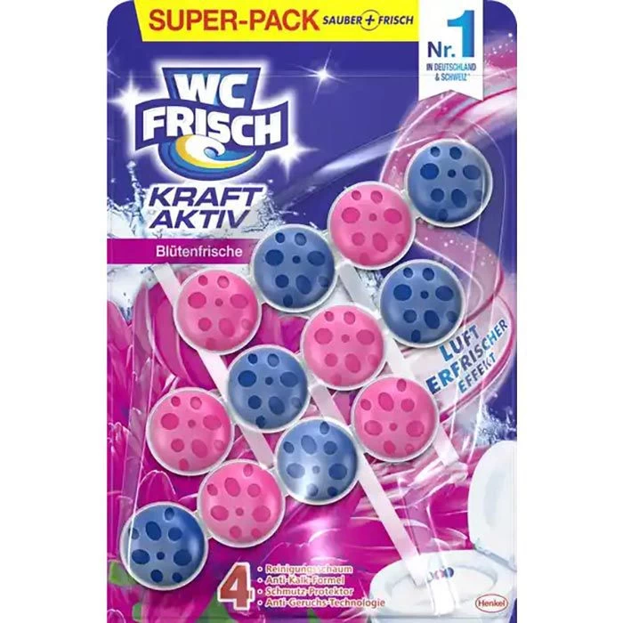 WC-Frisch WC-Duftspüler Kraft Aktiv Blüten-Frische, Lufterfrischer Effekt, Im Korb, 3 Stück 1 WC-Frisch WC-Duftspüler Kraft Aktiv Blüten-Frische, Lufterfrischer Effekt, Im Korb, 3 Stück