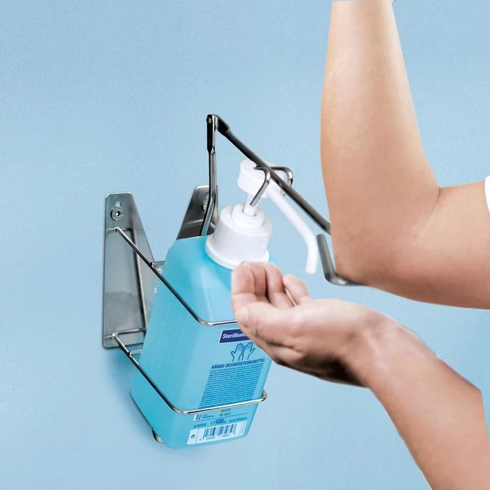 Bode Seifenspender Eurospender 2, 980421, Edelstahl, Mit Armhebel, Silber, 500ml 2 Bode Seifenspender Eurospender 2, 980421, Edelstahl, Mit Armhebel, Silber, 500ml - Image 2