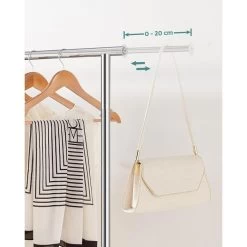 Songmics Garderobenständer HSR02S, Bis 50 Kg, Mit Rollen, Ausziehbar, Metall, Silber -Haushaltsprodukte Geschäft e201934734d4be01b5a93b7d02edbaa6fcc07b8e garderobenstaender songmics hsr02s bis 50 kg