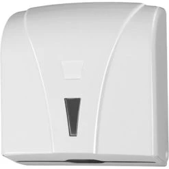 Handtuchspender Kunststoff, Für 300 Falthandtücher, Weiß