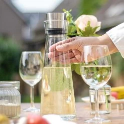 Emsa Karaffe Flow Slim Carafe 515675, Mit Deckel, 1 Liter -Haushaltsprodukte Geschäft e3f184a11ef479a94f41d8a6b64bffd88a0b3973 karaffe emsa flow slim carafe 515675