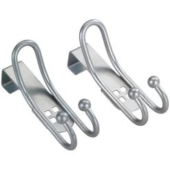 Wenko Kleiderhaken 22697100, Für Die Tür, Silber, Metall, 2 Haken, 2 Stück -Haushaltsprodukte Geschäft e521e2358a52a8cfd16f831441dcba636f07cf9f kleiderhaken wenko 22697100