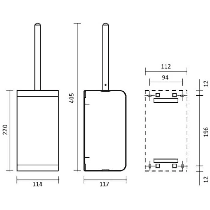 CWS WC-Bürste ObjectLine C707903, Schwarz, Bürstenhalter Aus Edelstahl, Zur Wandmontage 3 CWS WC-Bürste ObjectLine C707903, Schwarz, Bürstenhalter Aus Edelstahl, Zur Wandmontage - Image 3